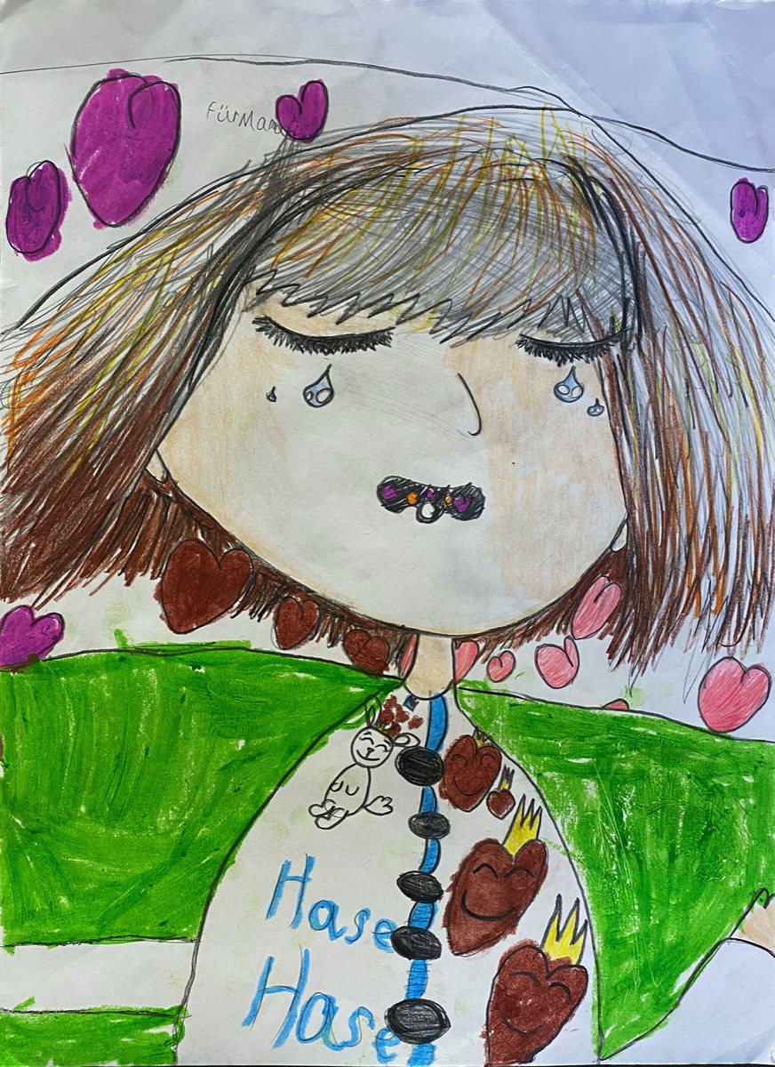 Amelie Strecker, 6 Jahre, ohne Titel, Farbstifte